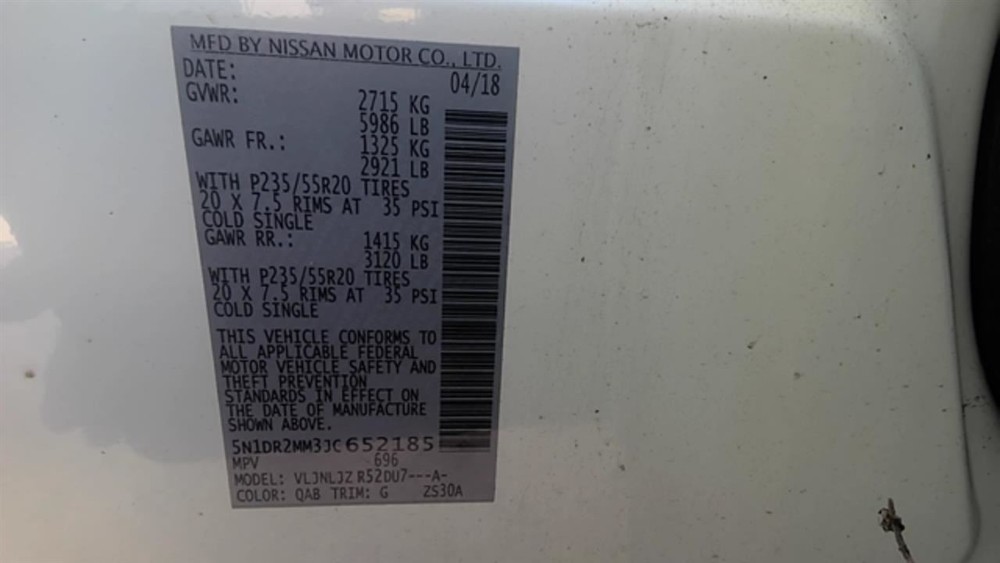 Passenger Radar Unit Fits 17-20 PATHFINDER 489394