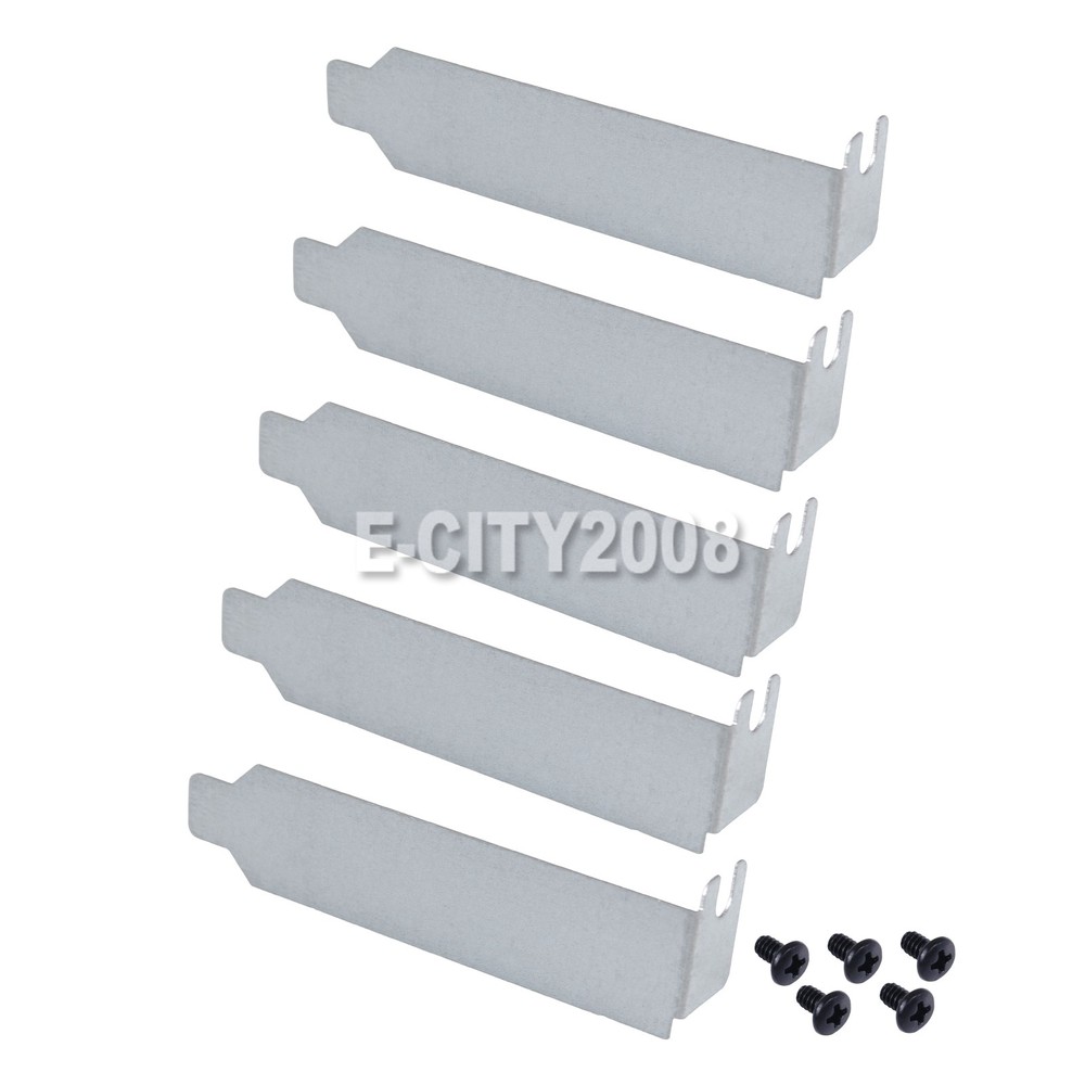5pcs PCI Slot Covers with Screws for PC Case Dustproof