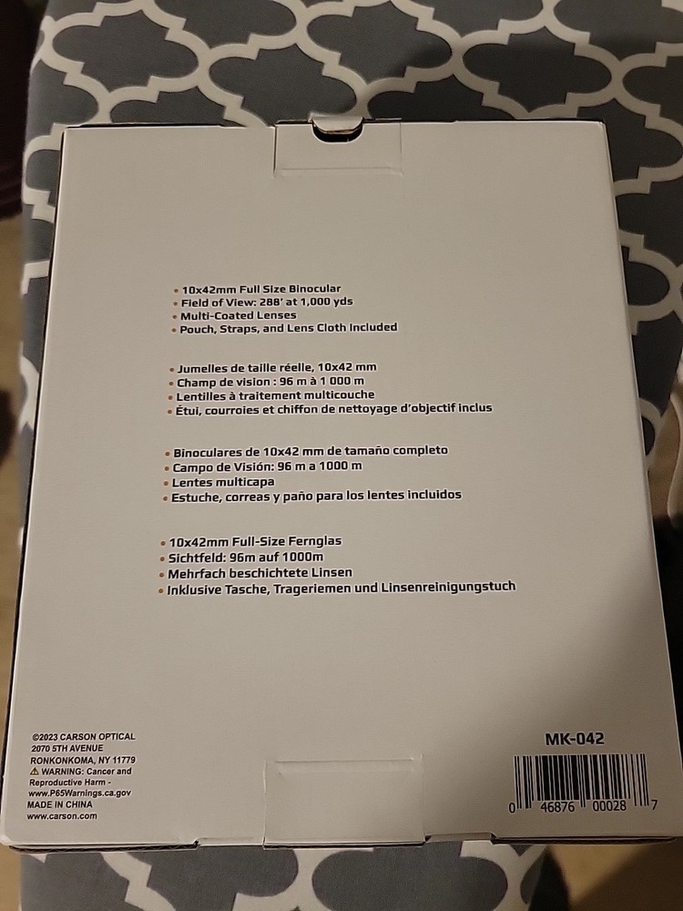 Carson Optical - MAKULA 10x42 Full Size BINOCULAR MK-042