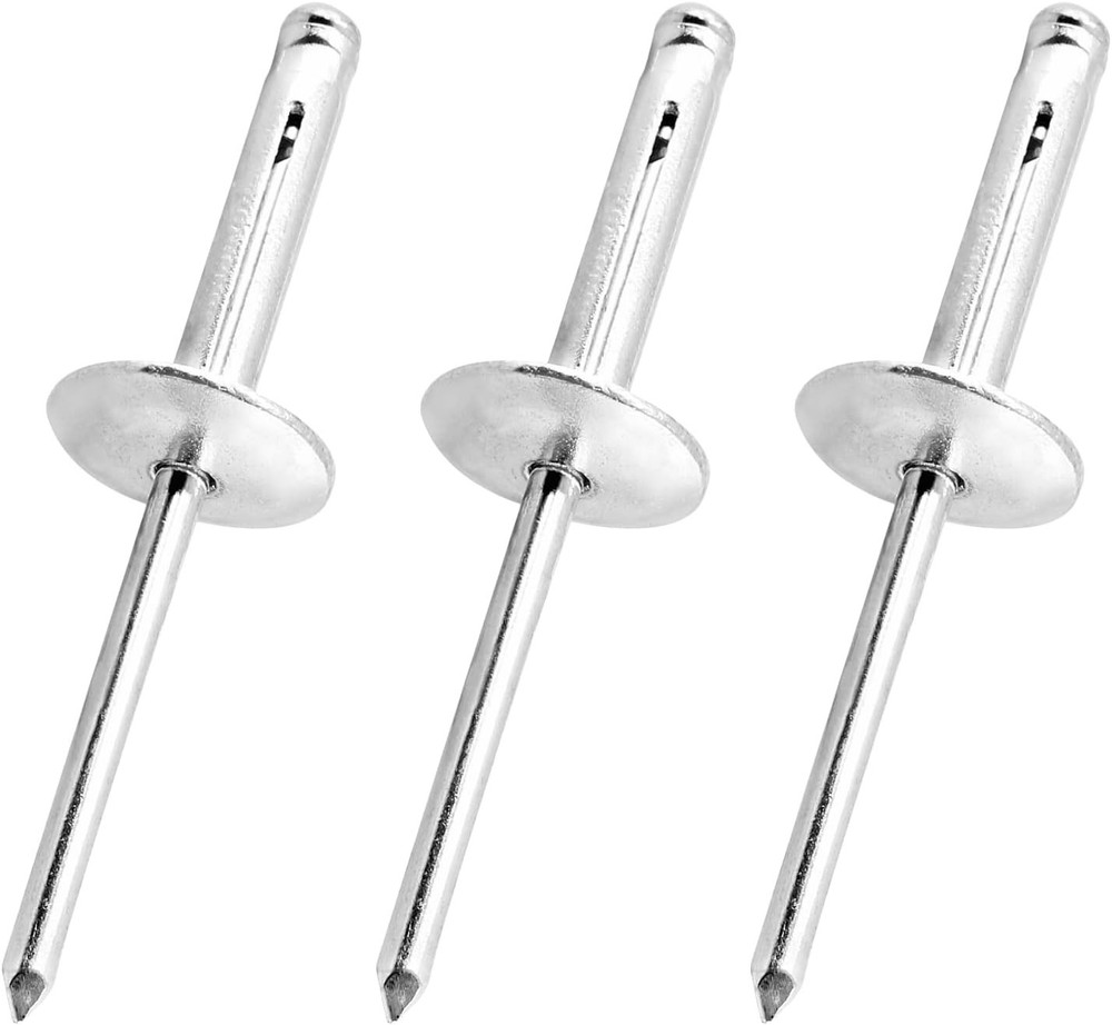 60 Pcs , 3/16” x 1” Pop Rivets Assortment, Silver