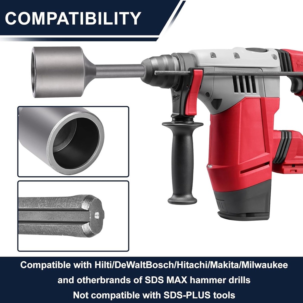 Industrial T-Post Driver for SDS Max Hammers