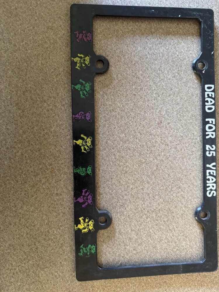 Grateful Dead license Plate Frame ‘Dead For 25 Years’