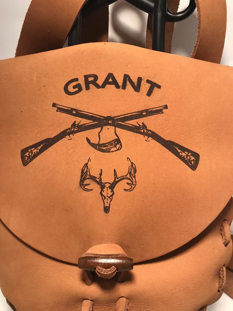 Handcrafted Guns Personalized Leather Bag Muzzleloading Hunting possible bag