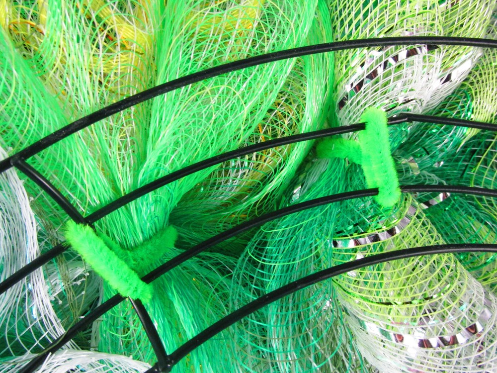 Leprechaun Kruffle Deco Mesh Ribbon Wreath