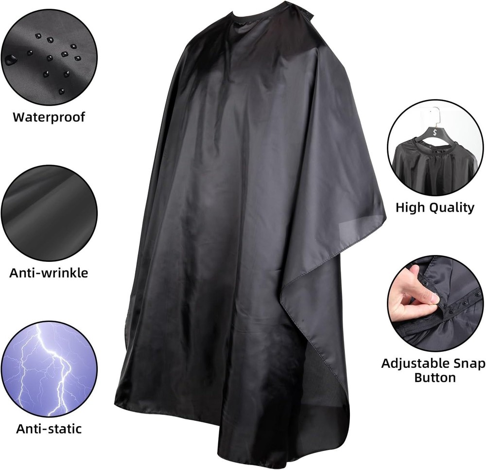 Professional Adjustable Hair Cutting Cape - Comfortable Waterproof Salon Cape