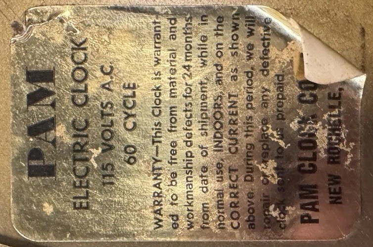 Vintage PAM Dr Pepper Lighted Advertising Clock 15" Distinctively Different Work