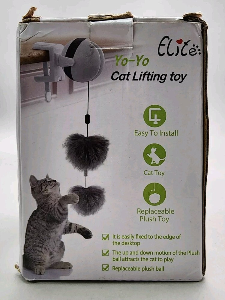 Elite YoYo Cat Lifting Toy, White