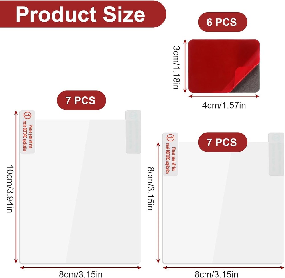 Electrostatic Sticker Mounting Dash Cam 20 PCS Double-Sided Adhesive Pad Electro