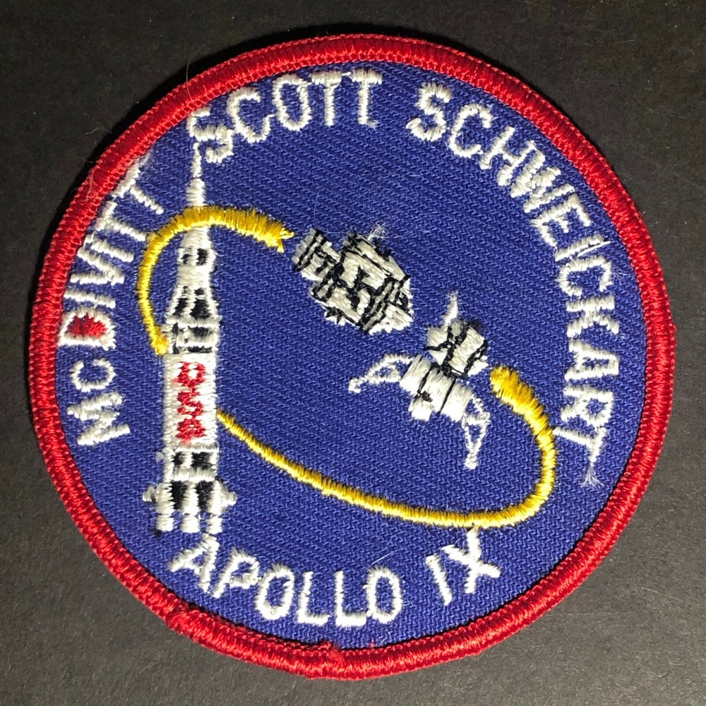 Vintage NASA Apollo 9 IX McDivitt Scott Schweickart Embroidered Patch