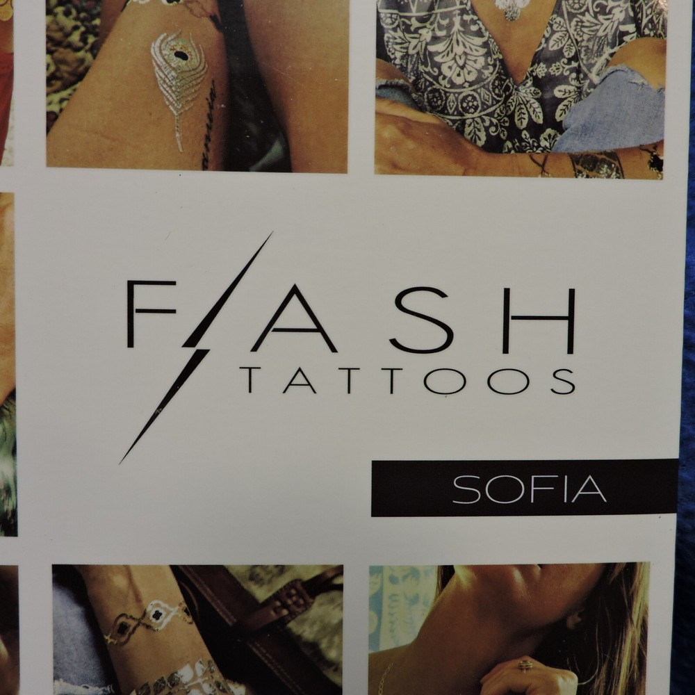 Flash Tattoos Authentic Metallic Temporary Jewelry Inspired Tattoos - Sofia