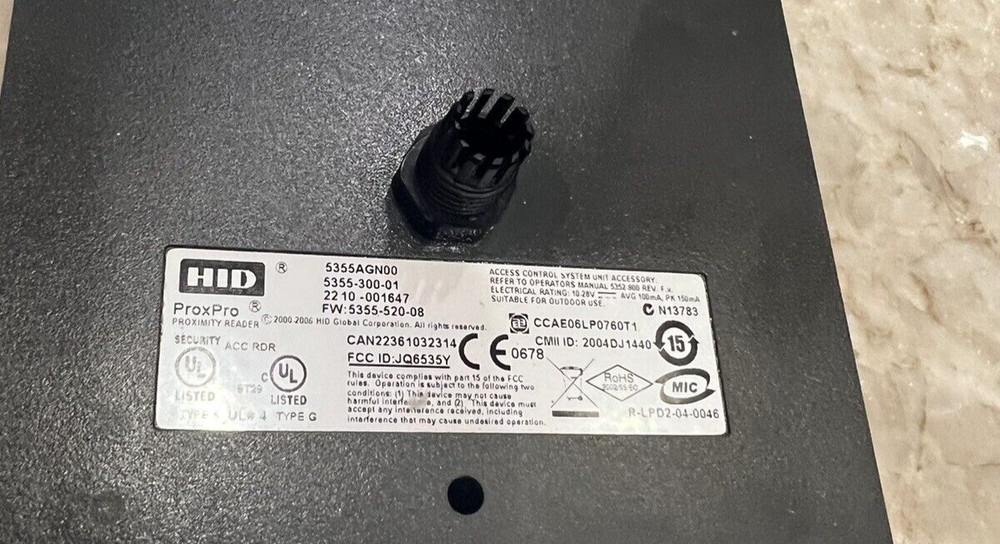 HID Proximity ProxPro 5355AGN00 Wall Switch Card Reader, 5355