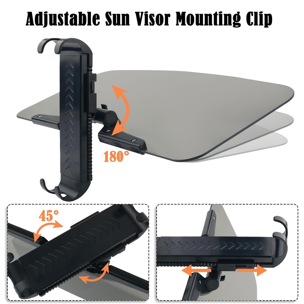 Visor Extender for Car Adjustable HD Polarized Car Sun Blocker with Adjustable