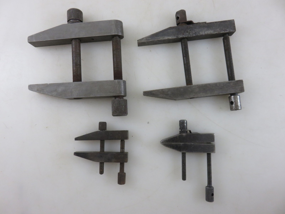 UNBRANDED Adjustable Steel Parallel Clamps 4pc Set Vintage