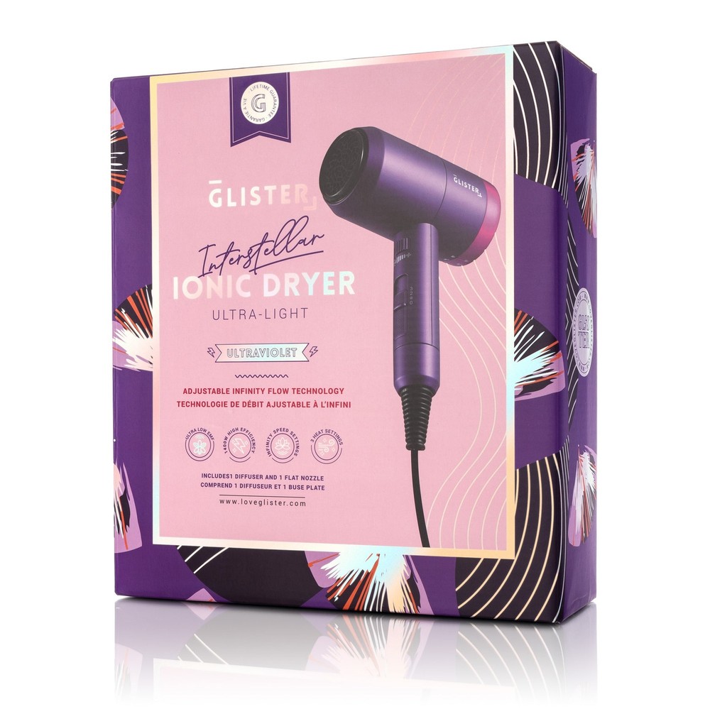 Glister Interstellar Ionic Hair Dryer Ultra-Light (Ultraviolet)