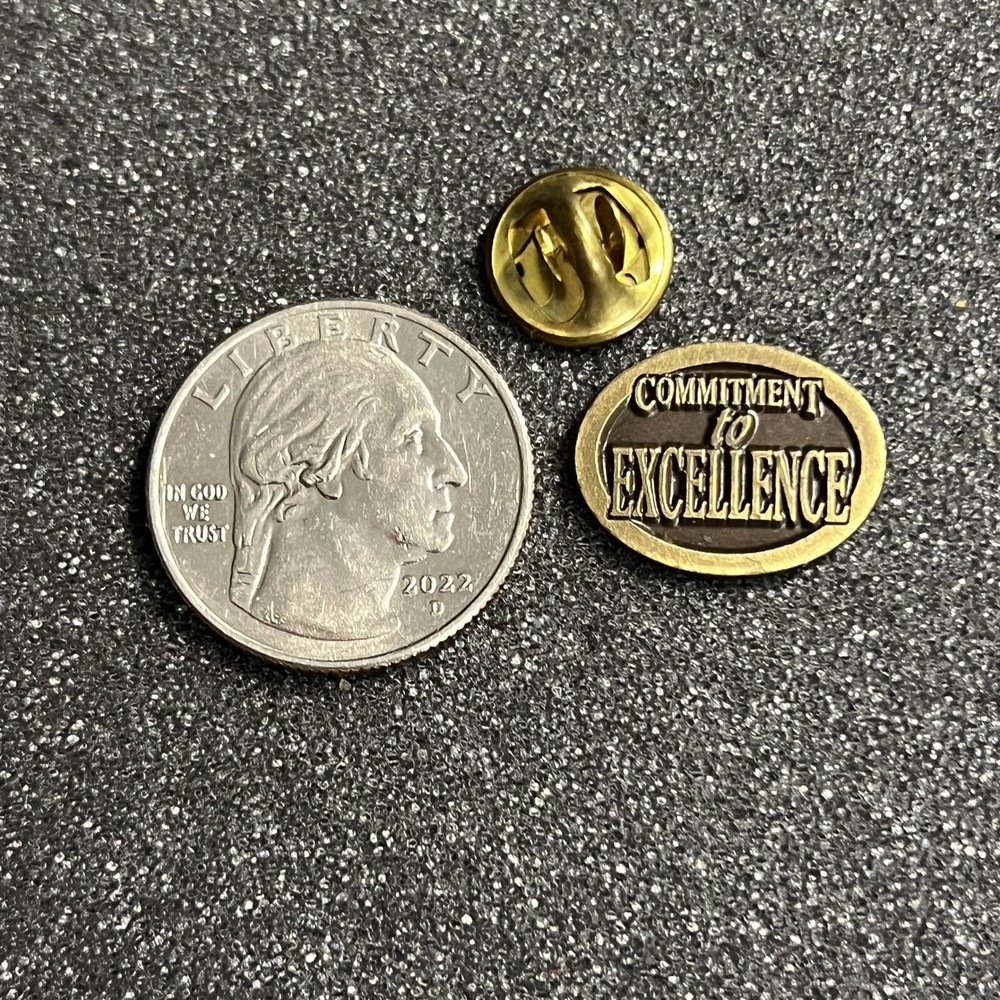 Generic Commitment to Excellence Employee Pin Pinback #45479