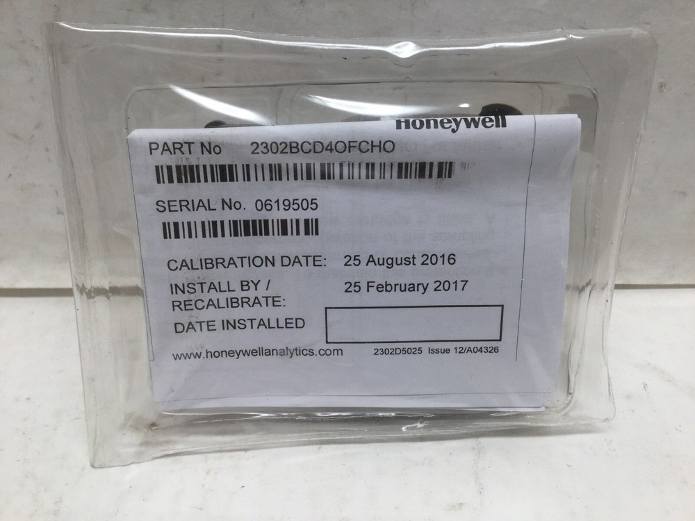 Honeywell 2302BCD4OFCHO Replacement Cartridge Sensor Kit Gas Detection