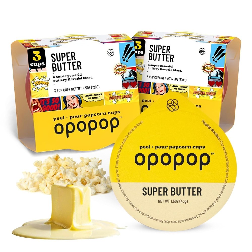 Convenient Butter Popcorn Cups Pack