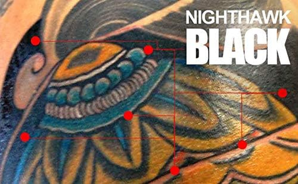 Nighthawk Black Tattoo Ink 2oz - Super Dark Formula for Lining & Shading