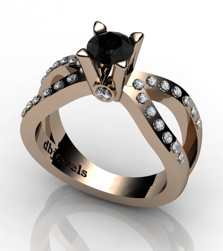 18K gold RING SETTING for Diamond or Gemstone DR0237