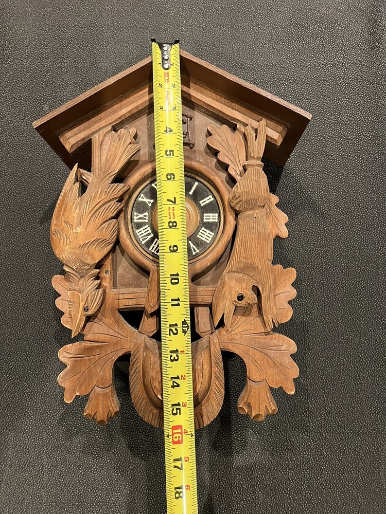 Vintage Cuckoo Clock Wooden Case