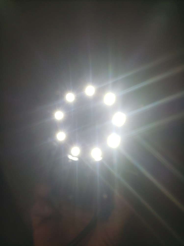 Micro-Lite, LV2000-B, Ring Illuminator light, With Power Supply, LED light used