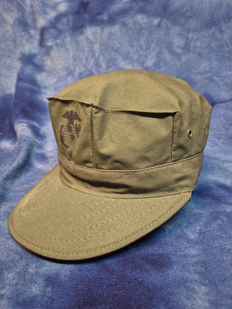 Cap Utility USMC 8 Point Olive Green Small