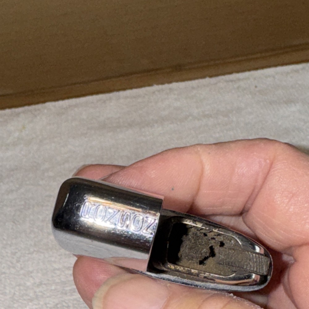 Vintage Ronson Super Wind Lite Metal Cigarette Lighter