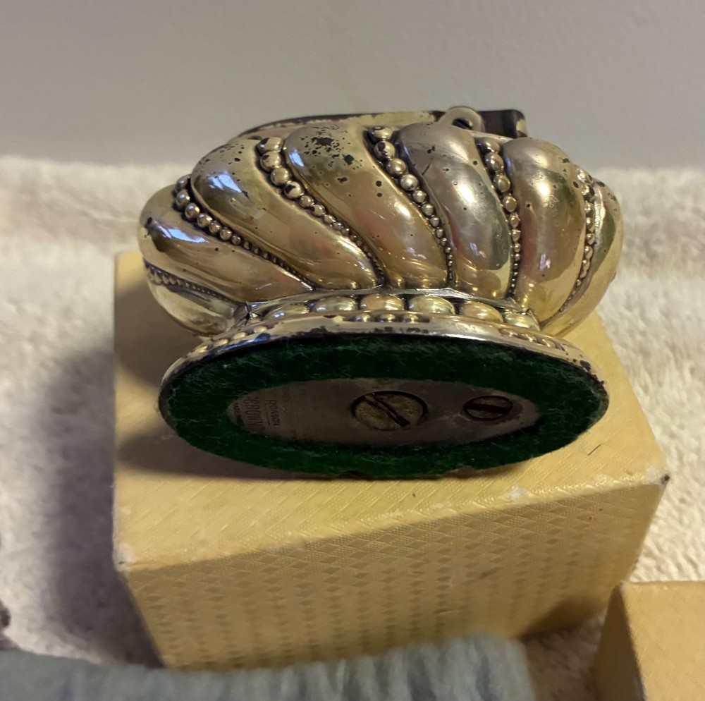 VINTAGE RONSON GEORGIAN LIGHTER WITH BOX-BAG+++