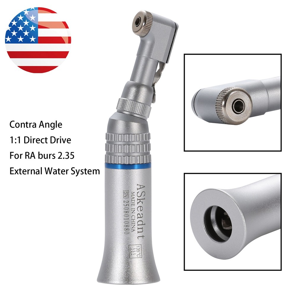 NSK Style Dental Slow Low Speed Contra Angle Handpiece Latch E-Type Attach AS