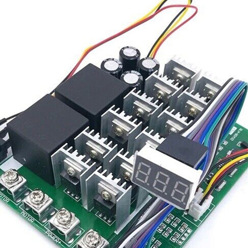 Digital 100A 10-55V PWM DC Motor Speed Controller Forward Reversal adjustable