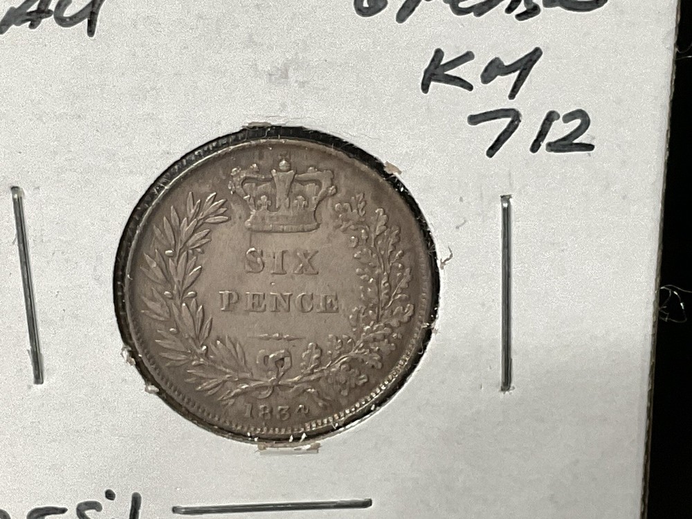 1834 Great Britian 6 Pence