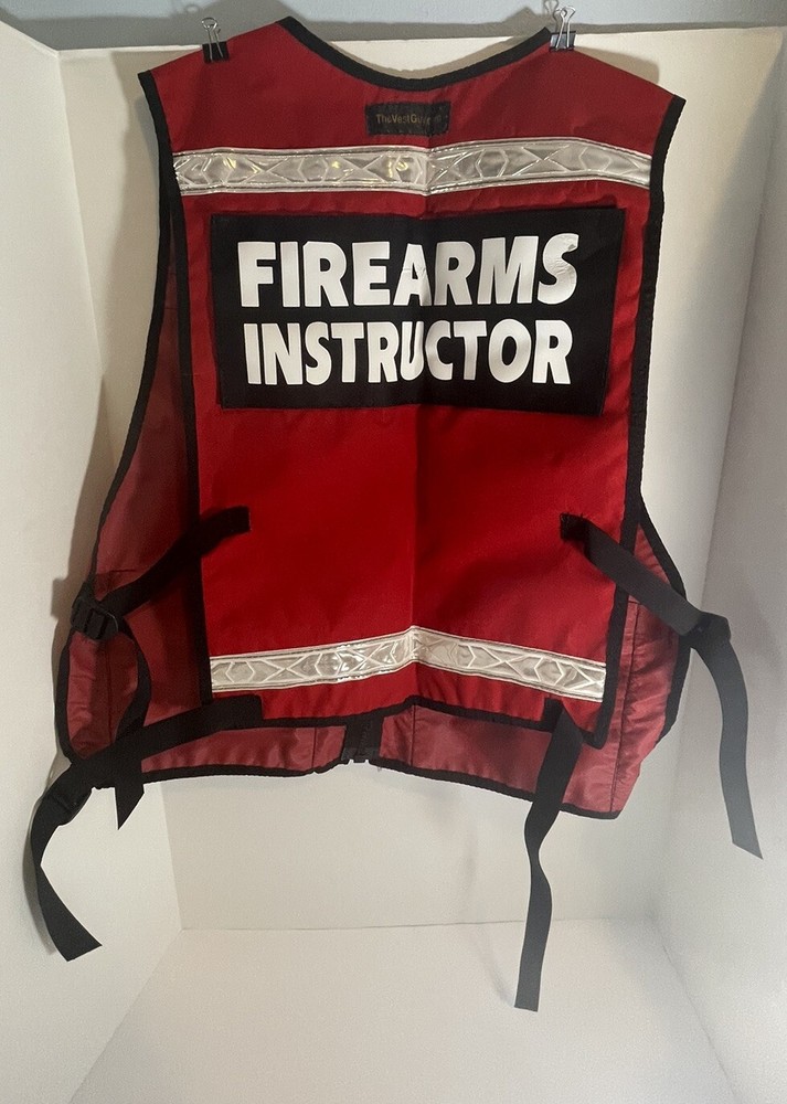 Reflective Firearms Instructor Vest - New - Size Large