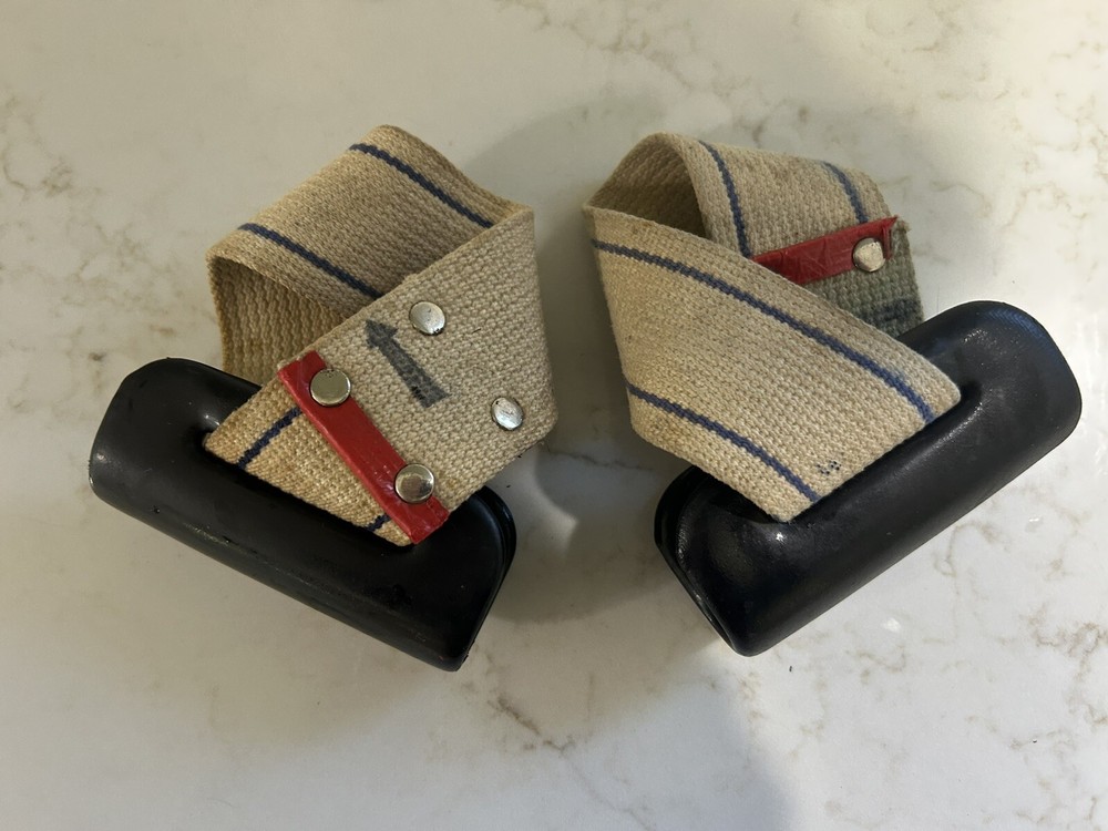 Vintage Deadlift Barbell Straps
