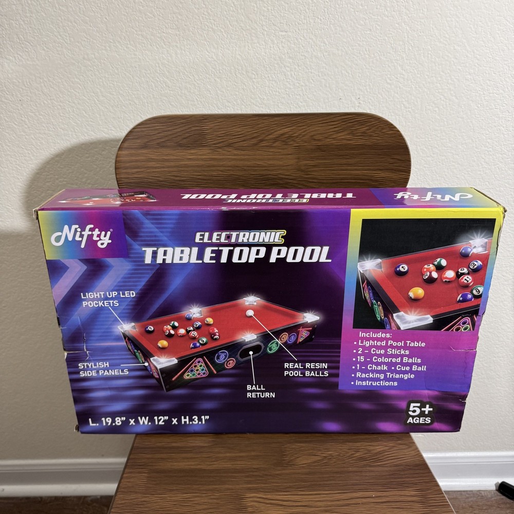 Nifty Electronic Tabletop Pool Kids Ages 5+