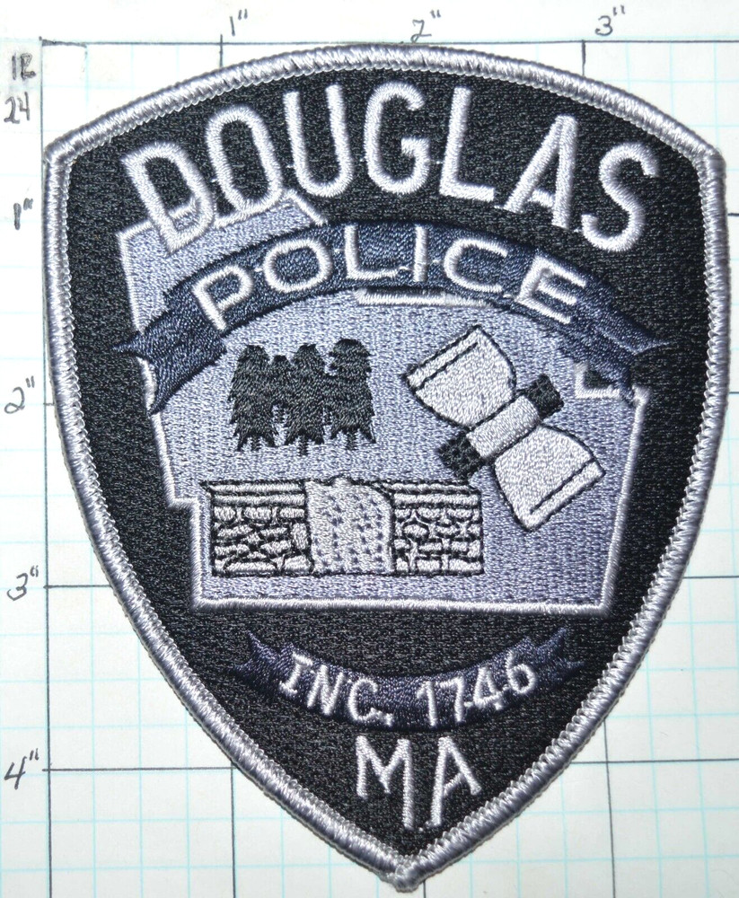 MASSACHUSETTS, DOUGLAS POLICE DEPT SUBDUED PATCH