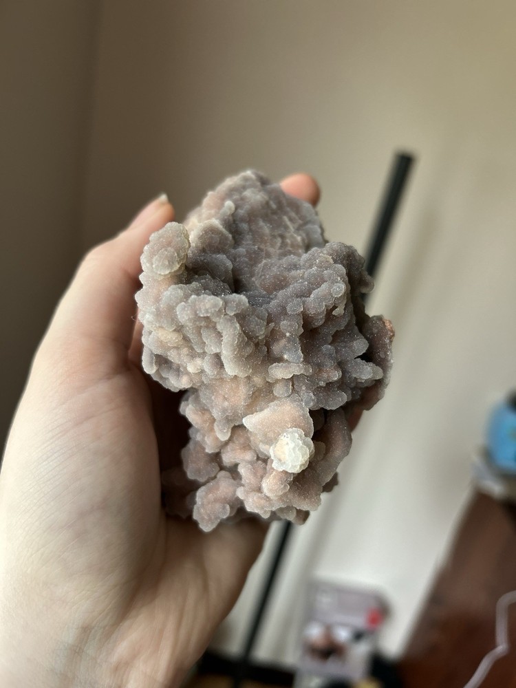 Grape Agate Botryoidal Chalcedony Cluster – Sparkling Druzy Quartz
