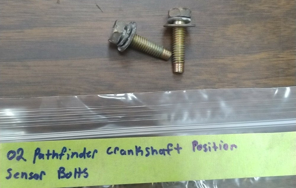 02 pathfinder Crankshaft Position Sensor BOLTS