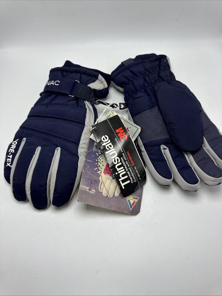 Saranac Thinsulate Gore-Tex Size Medium Gloves Blue New With Tags