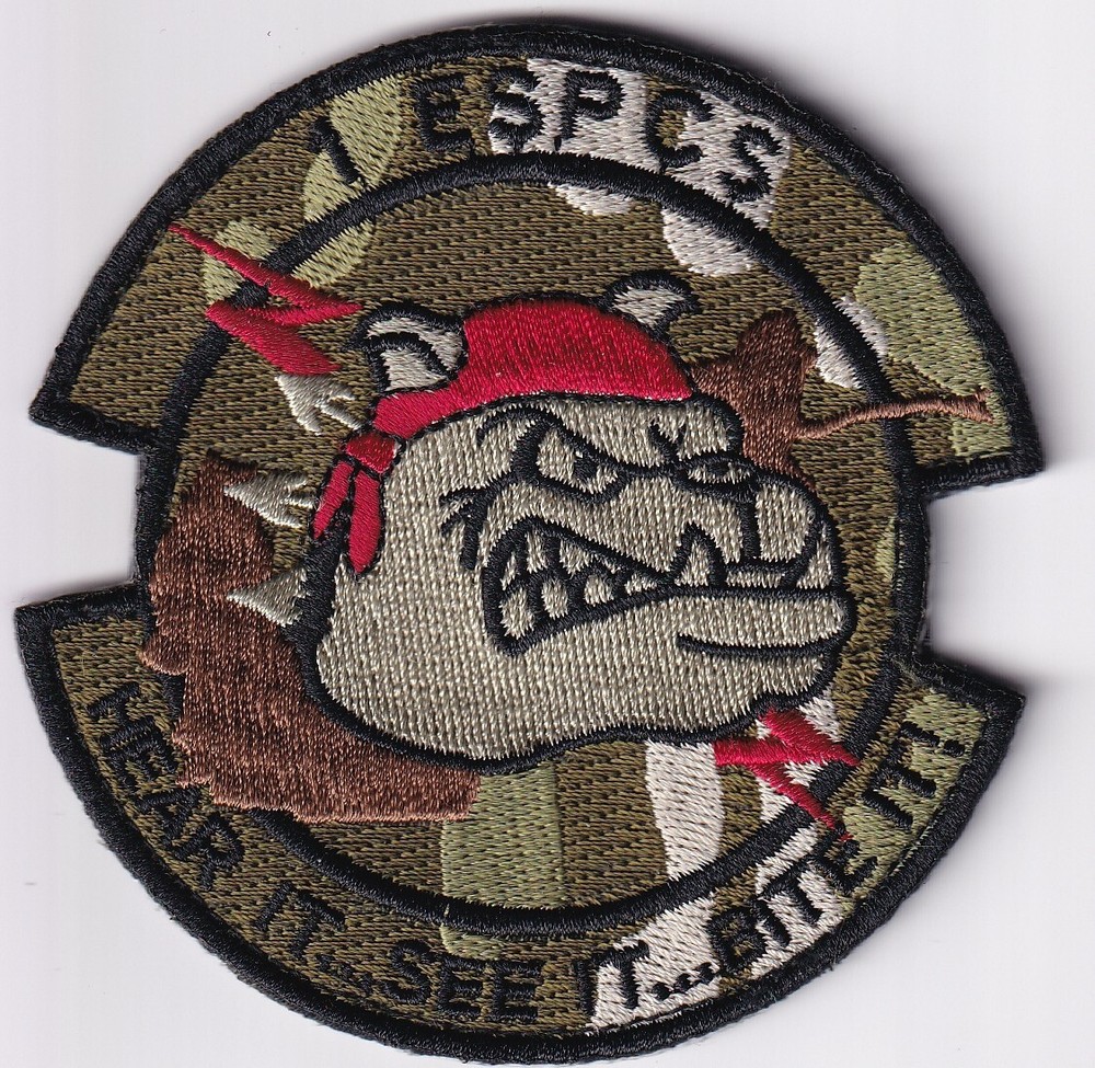 1 ESPCS Expeditionary Space Control Squadron patch USAF US Air Force bulldog