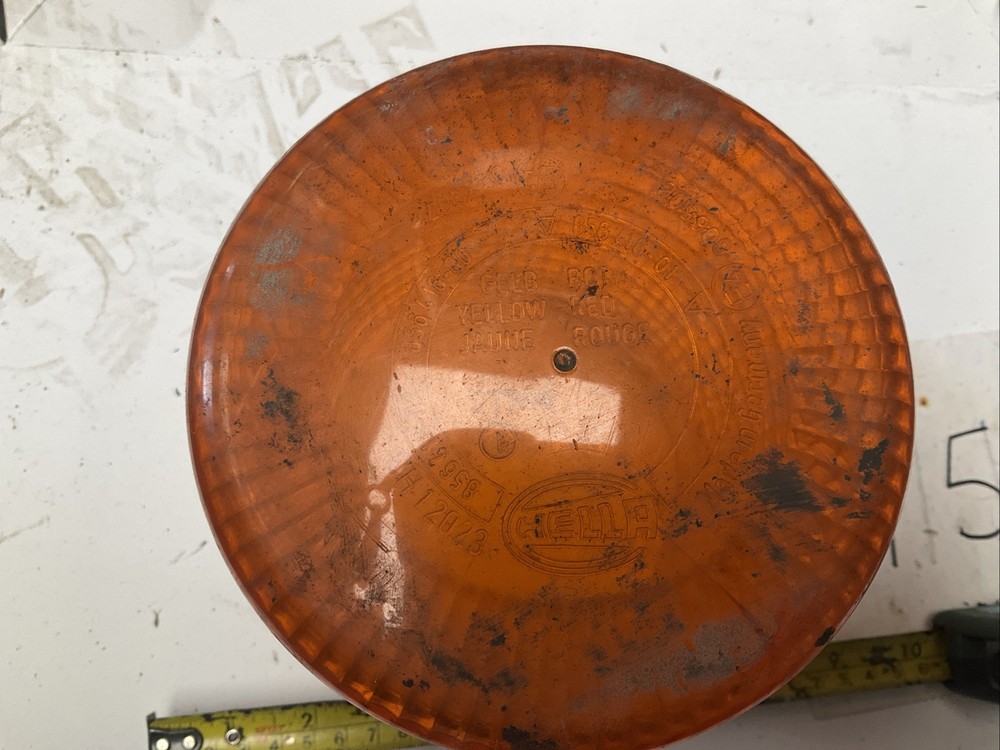 Hella 856416-02 Orange Beacon Light Lens