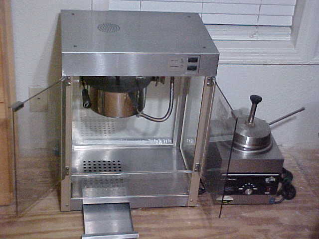 6 Quart Commercial Popcorn Machine With Butter Warmer Machine Works Clean Nice