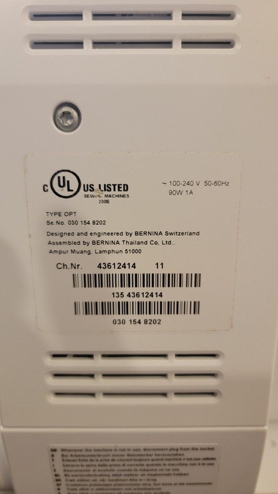 Bernina Activa 135 Patchwork Edition Sewing Machine