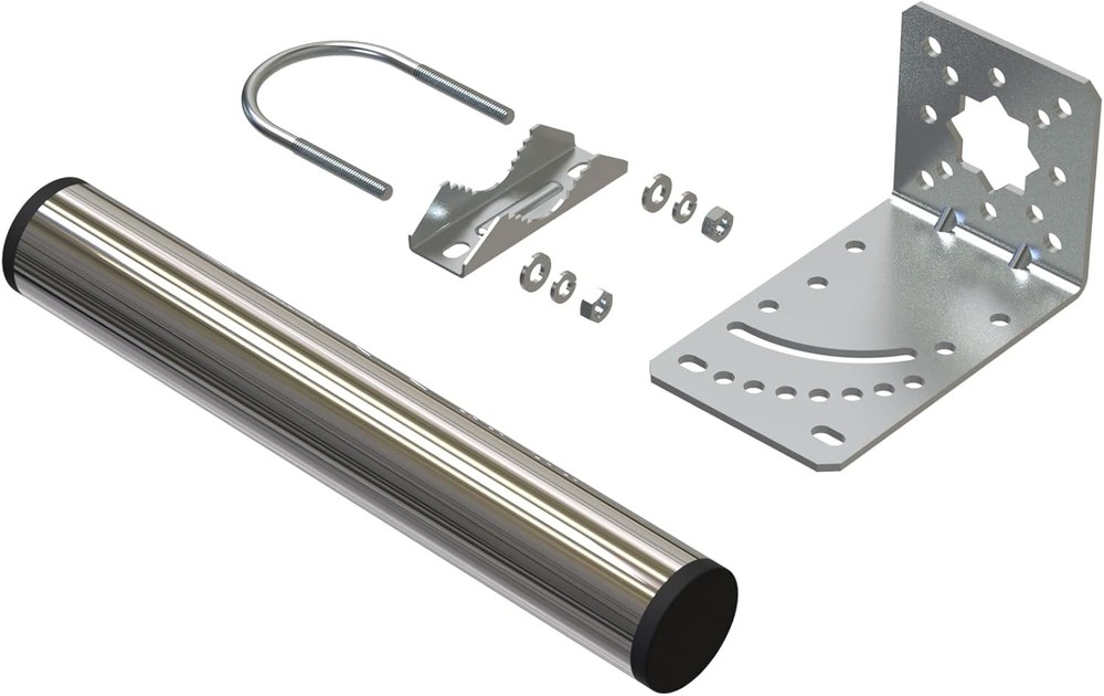 1.5" Diameter Antenna Mount Pole Bracket to Wall