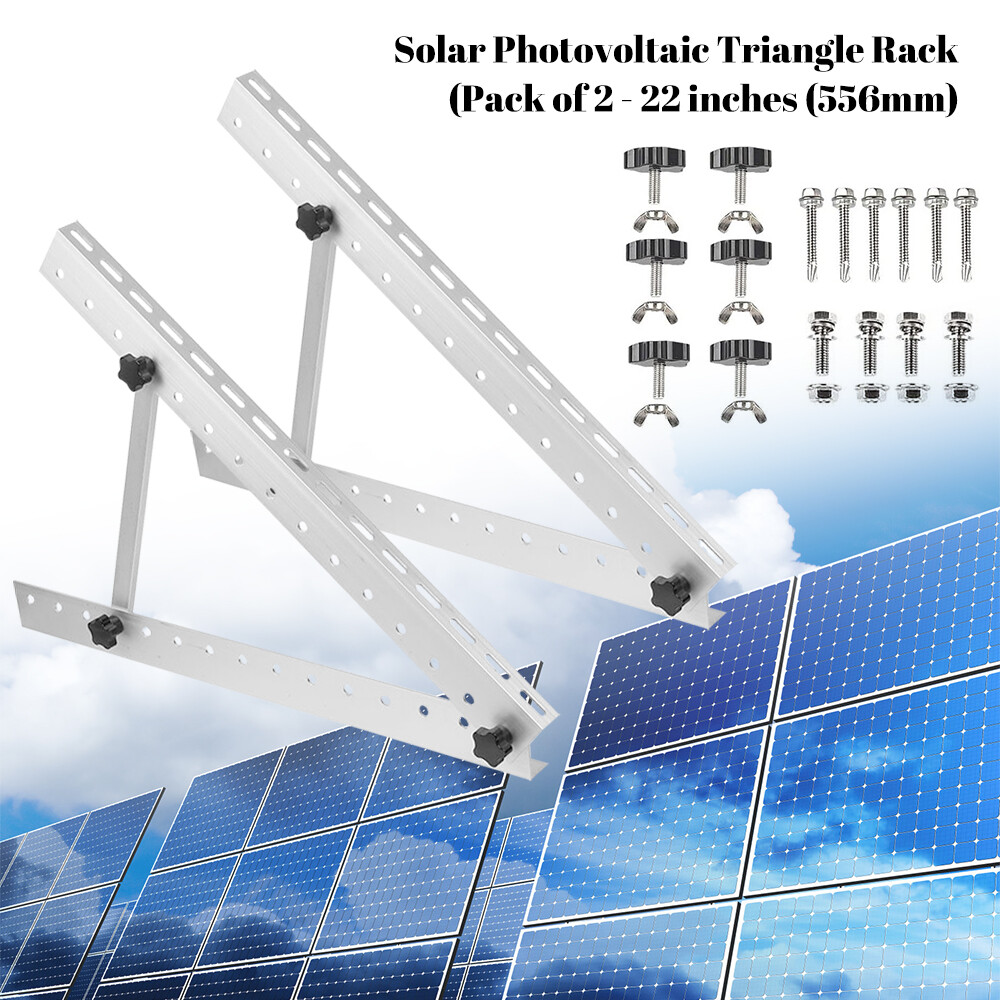 4X Solar Panel Mounting Brackets Adjustable Angle Solar Panel Tilt Mount Bracket