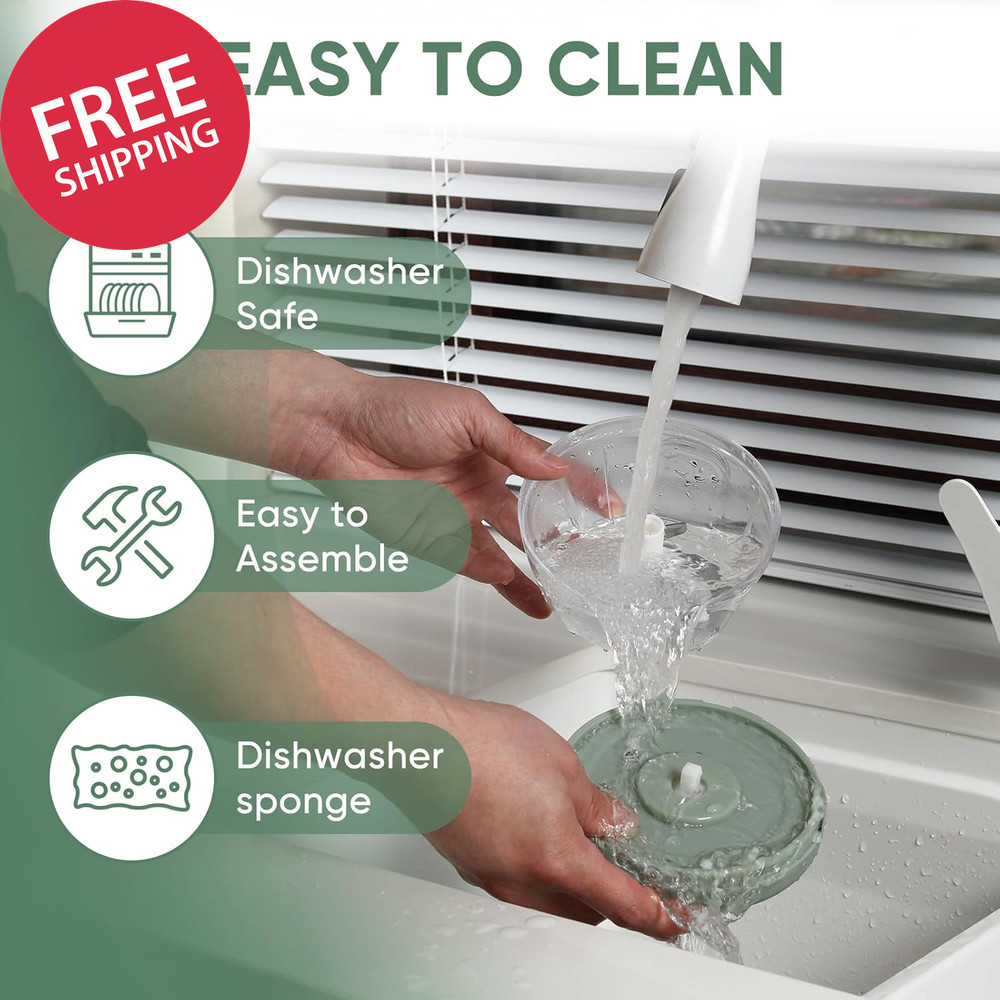 Garlic Chopper with Container Manual Food Chopper Pull-String Vegetable Onion