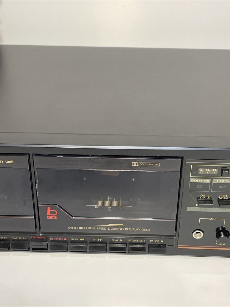 Philips PD 500B Double Cassette Deck Tested And Working Read