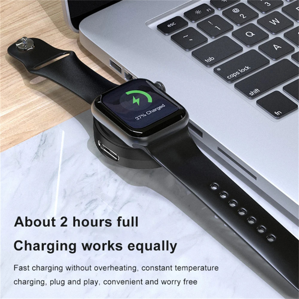 1Pc Mini Portable Wireless USB Type-C Smart Watch Charging Dock For Apple Watch-