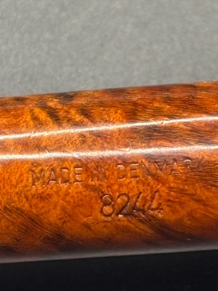 Bari Amber 8244 Smooth Thick Pot Danish Estate Pipe