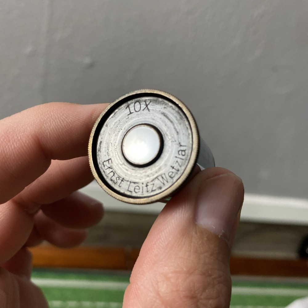 ernst leitz wetzlar microscope 10x