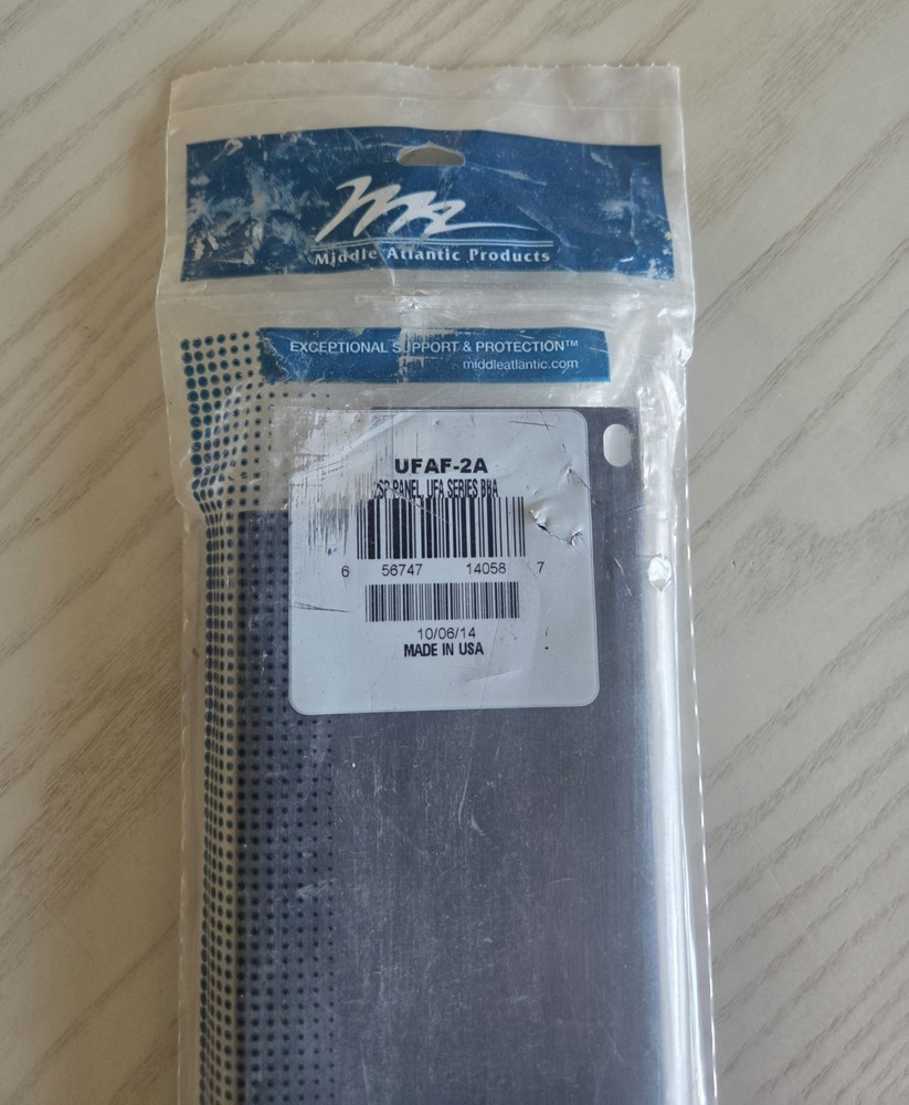 Middle Atlantic UFAF-2A 3-1/2" 2 Space Universal Face after Panel